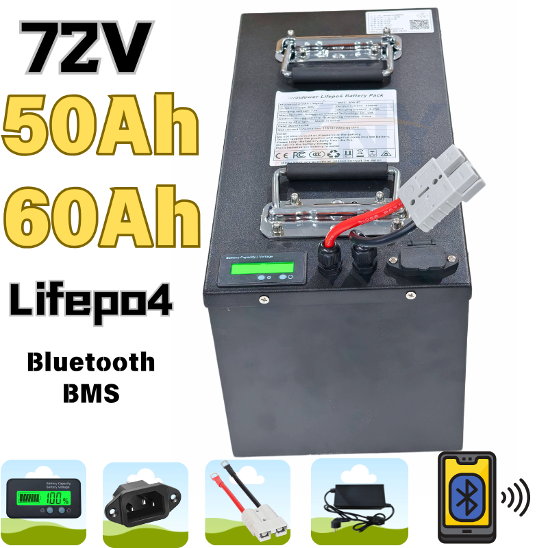 72V 60Ah Lifepo4 Battery Pack - Paket baterai isi ulang lithium lifepo4