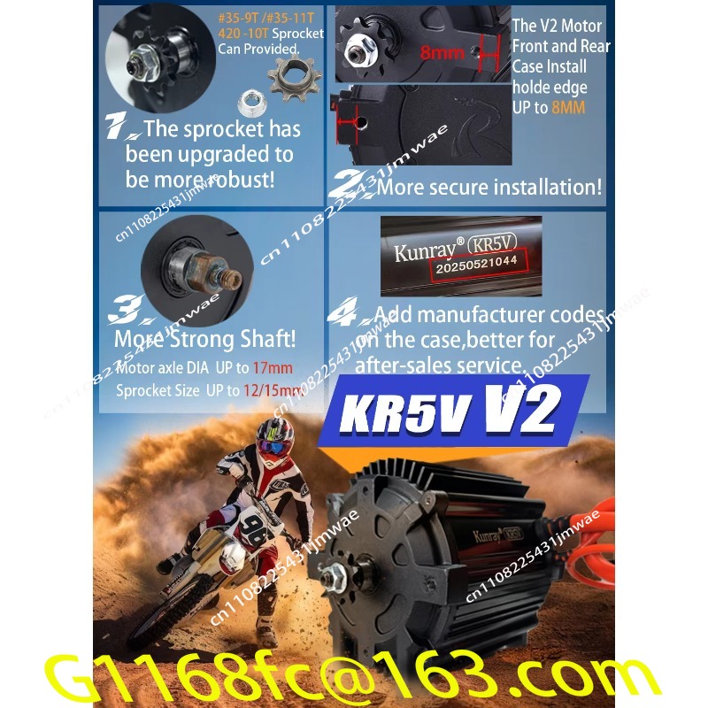 Motor Upgrade Sepeda Motor Lis - 72V 5000W Electric Motorcycle ulasan dan harga
