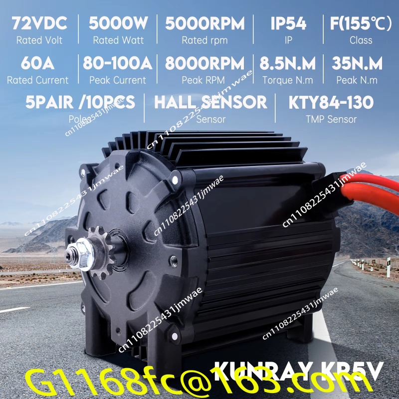 Motor Upgrade Sepeda Motor Lis - 72V 5000W Electric Motorcycle ulasan dan harga
