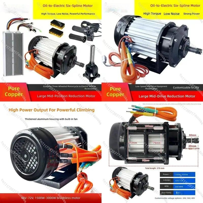 Untuk Kit Konversi Motor Listr - Electric Motorcycle Conversion Kit 72V ulasan dan harga