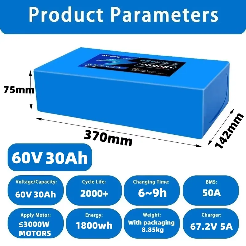 Aleaivy 60V 20AH 30AH 21700 Pa - 60V 30Ah Electric Scooter Battery ulasan dan harga