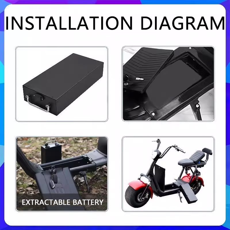 Untuk baterai Harley 60V 20AH  - 60V 30Ah Electric Scooter Battery ulasan dan harga